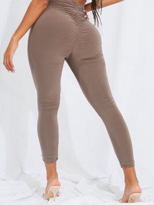 Shape Mocha Slinky Ruched Bum Leggings