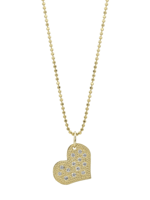 Julez Bryant 14k Gold Lava Baby Heart Charm