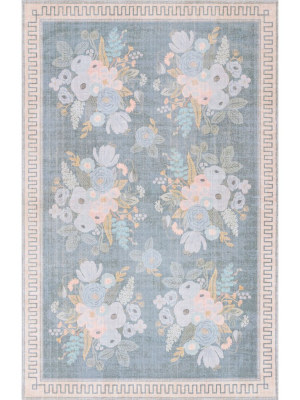 Loloi Rifle Paper Co. Jardin Rug - Marseille Grey