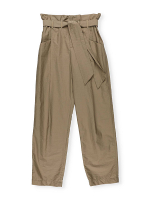 Brunello Cucinelli Belted Cropped Trousers