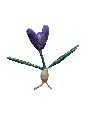 Crocus Flower Figurine