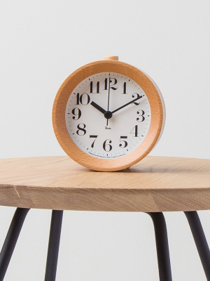 Beech Wood Alarm Clock