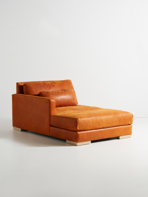 Relaxed Sunday Modular Leather Chaise