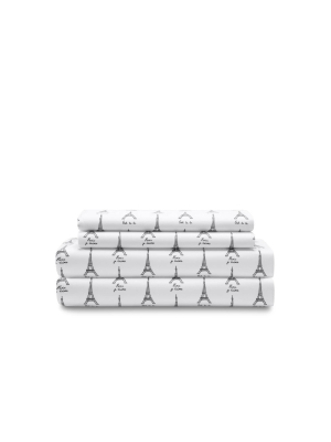 Queen Printed Microfiber Sheet Set - Elite Home Products