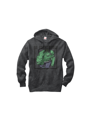 Men's Marvel Hulk Be Incredible Pull Over Hoodie