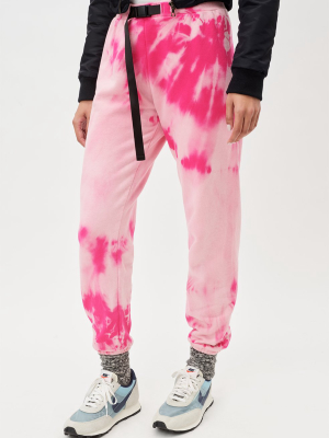 Belted Sweatpants / Lotus Dye