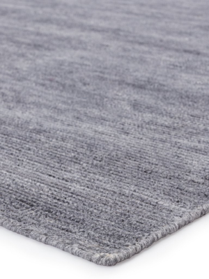 Limon Indoor/outdoor Solid Grey & Blue Rug