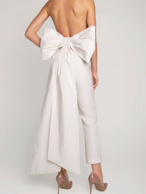 Margaret Silk Faille Jumpsuit