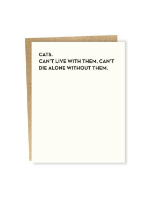 Sapling Press Die Alone Card