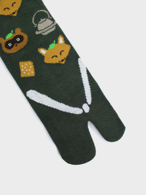 Tabi Socks, Fox And Raccoon (m/l)