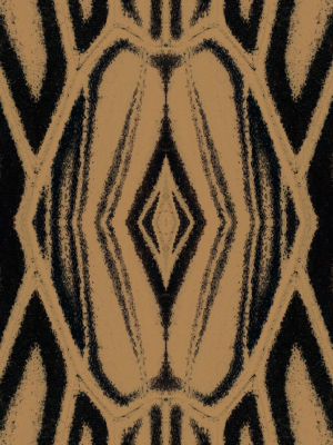 Quagga Wallpaper In Black And Brown From The Wallpaper Compendium Collection By Mind The Gap