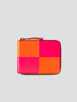 Fluo Squares Wallet - Orange/pink - Sa7110fs