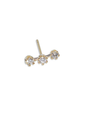 Tiny Magic Trio Stud Earring