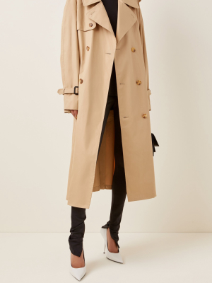 Cotton Gabardine Double-breasted Trench Coat