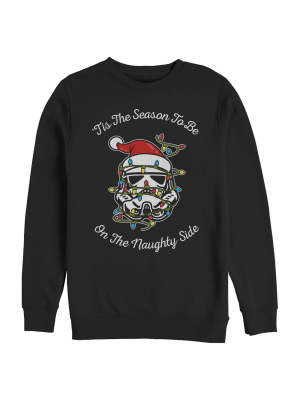 Men's Star Wars Christmas Stormtrooper Naughty Side Sweatshirt