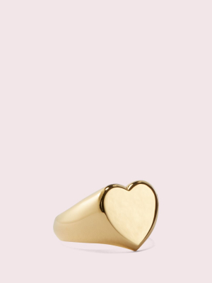 Demi Fine Heart Signet Ring