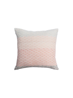 Leah Singh Eva Pillow - Ivory/ Coral