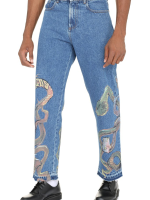 Gcds Graphic Print Jeans