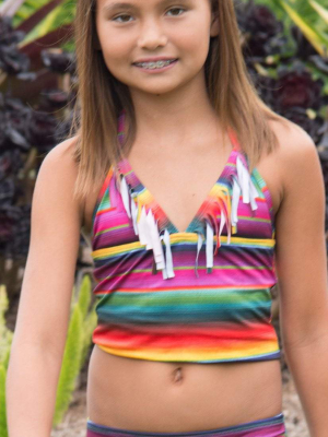 Pilyq Kids Maya Fringe Tankini Set May-813t