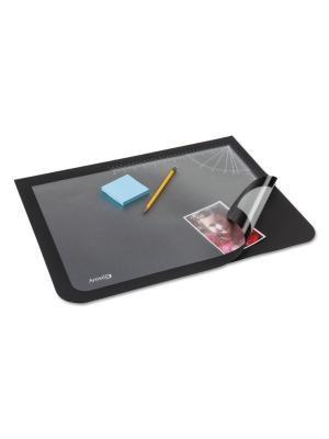 Artistic Lift-top Pad Desktop Organizer With Clear Overlay 22 X 17 Black 41700s