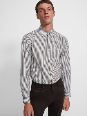 Irving Shirt In Striped Organic Cotton
