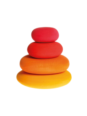 Grimm's Red Stacking Pebbles Set