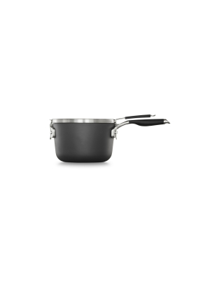 Calphalon Select 3.5qt Space Saving Hard-anodized Nonstick Sauce Pan With Lid