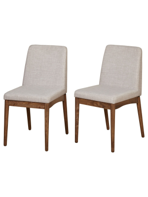 Element Dining Chair (set Of 2) - Walnut - Target Marketing Systems