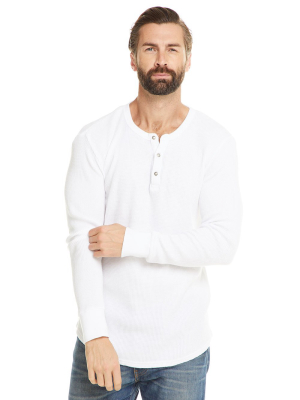Mens Thermal L/s Henley W/ Cuff