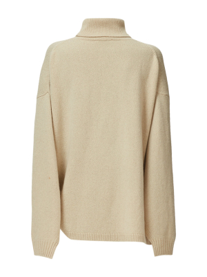 Cashmere-wool Turtleneck Sweater