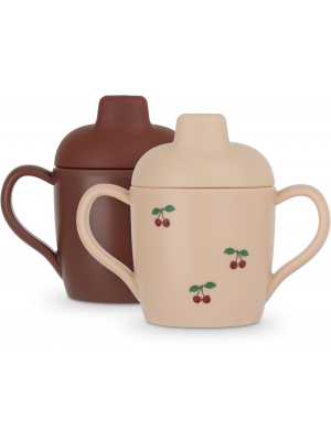 Konges Sløjd 2 Piece Cherry Sippy Cup Set