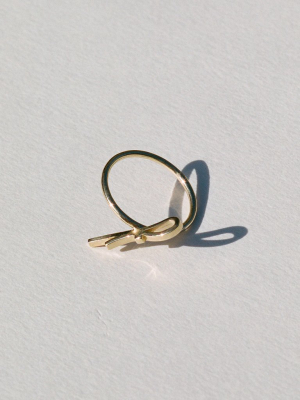 Angled Ribbon Ring