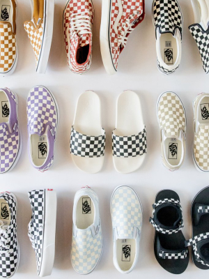 Violet Checkerboard Slip-on