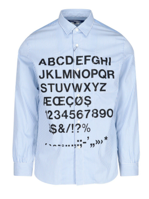 Junya Watanabe Alphabet Printed Shirt