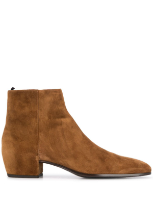 Saint Laurent Zipped Ankle Boots