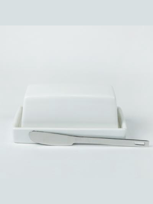 Butter Dish With Knife