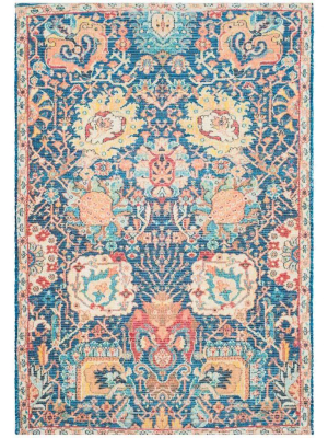 Saffron Blue/orange Area Rug