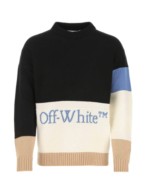 Off-white Colour-block Knitted Sweater