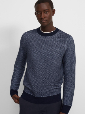 Crewneck Sweater In Cashmere Jacquard