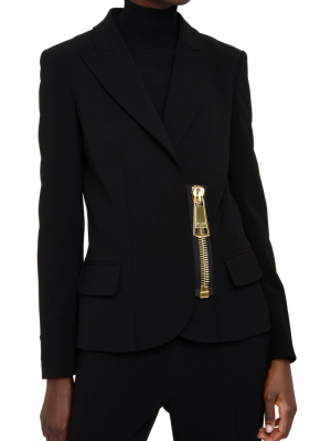 Moschino Single-breasted Zipped Blazer