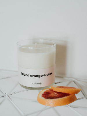 Blood Orange & Teak Candle