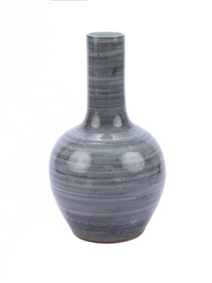 Porcelain Globular Vase In Various Colors And Sizes