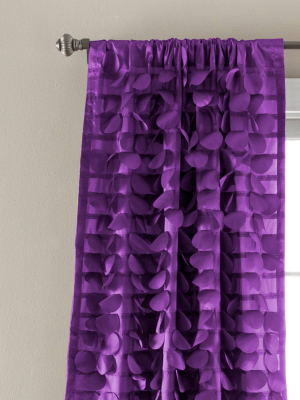 84"x50" Gigi Window Curtain Purple - Lush Décor