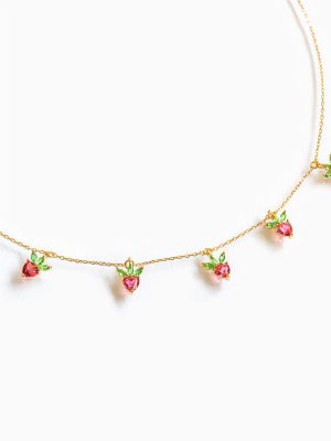 Strawberry Choker: Gold