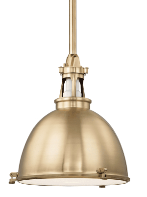 Massena 1 Light Pendant Aged Brass