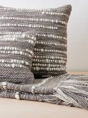 Vison Melange Charcoal Pillow Collection