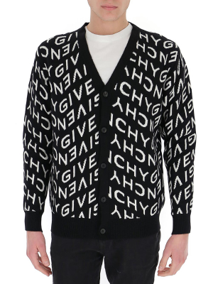 Givenchy Refracted Logo Jacquard Cardigan
