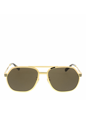 Gucci Eyewear Aviator Frame Sunglasses