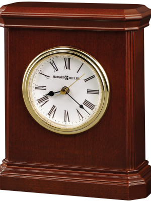 Howard Miller Windsor Carriage Beveled Tabletop Clock 645-530 - Windsor Cherry Finish With Quartz Movement