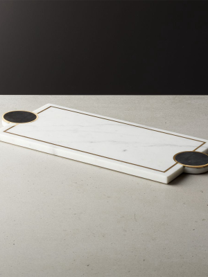 Medal Marble Rectangular Server